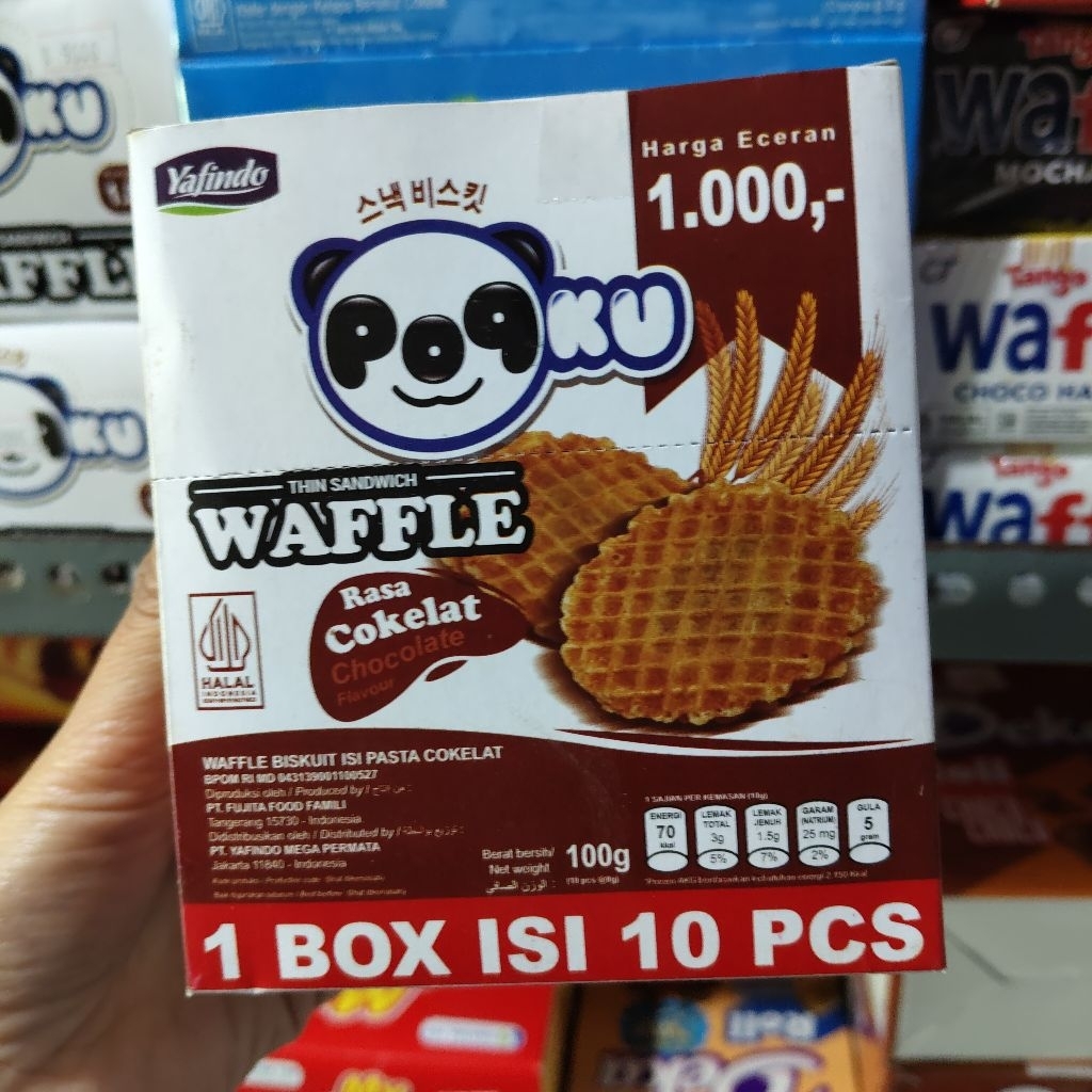 

Popku thins sandwich Waffle 1 pak isi 10 pcs