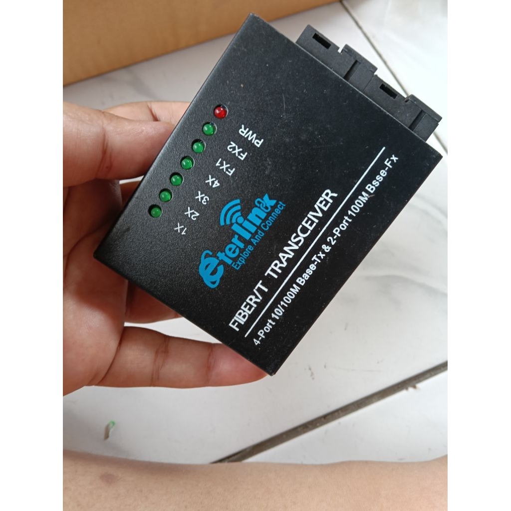 Eterlink Fiber Transceiver 100mbps 2F4E REJECT