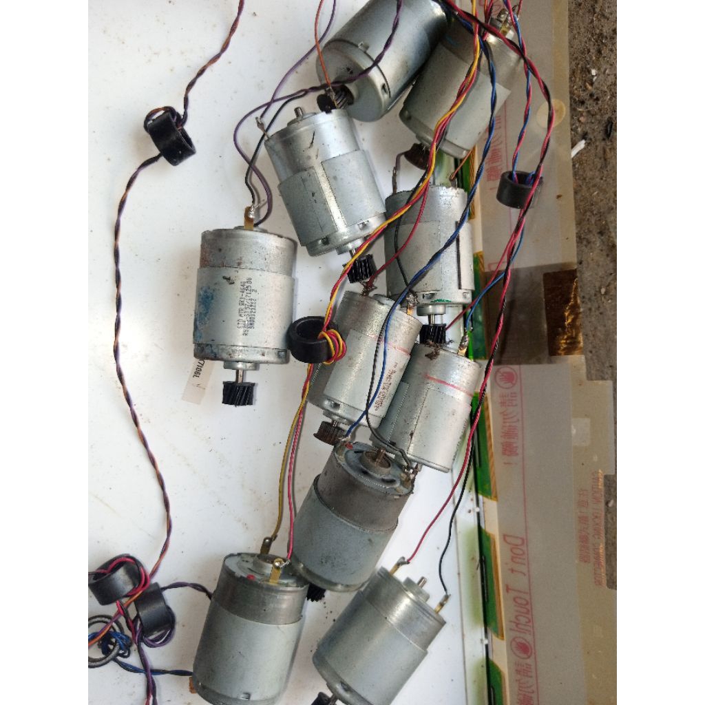 dinamo 12 volt, bekas printer.