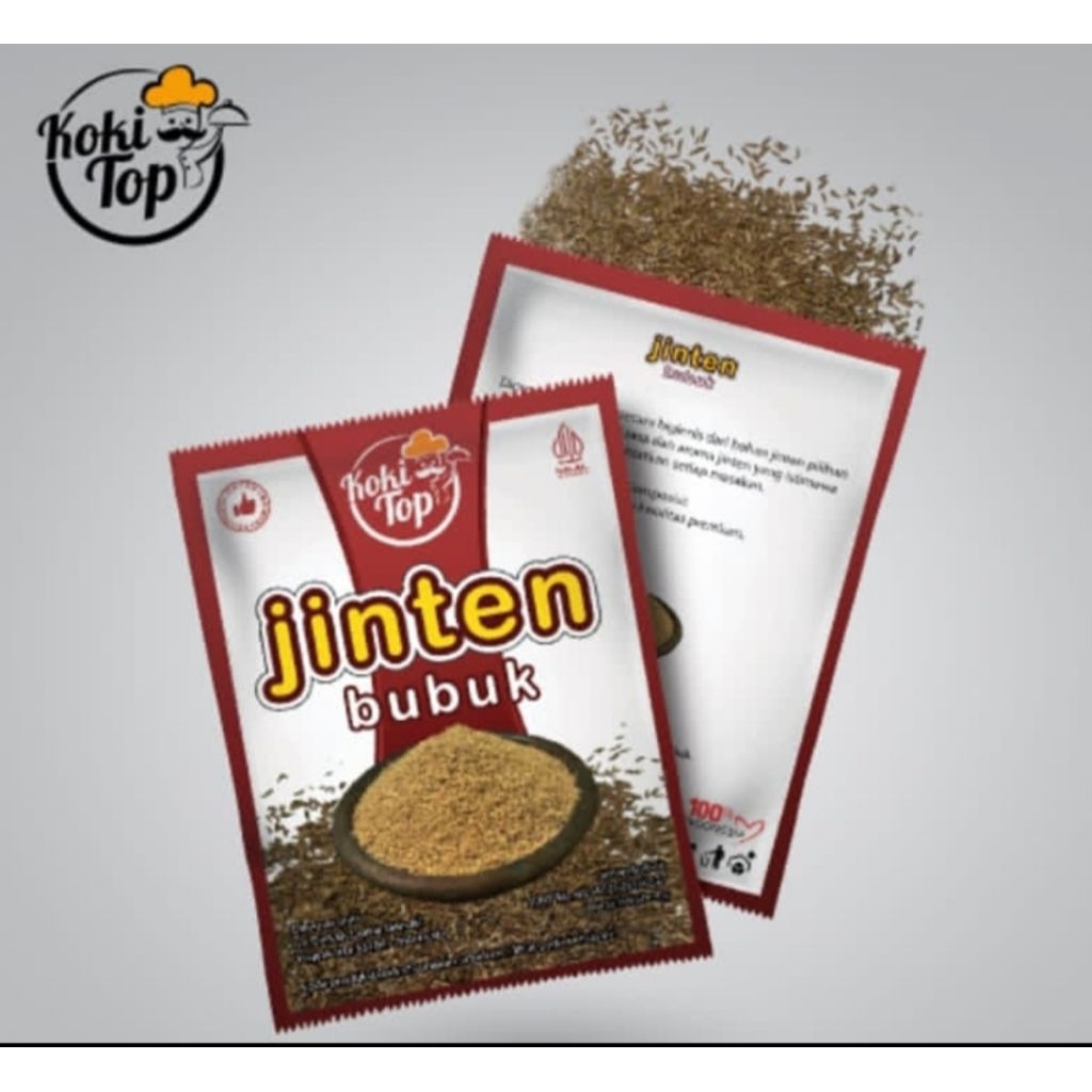 

jinten bubuk koki top 1 renteng isi 12 pcs 4g