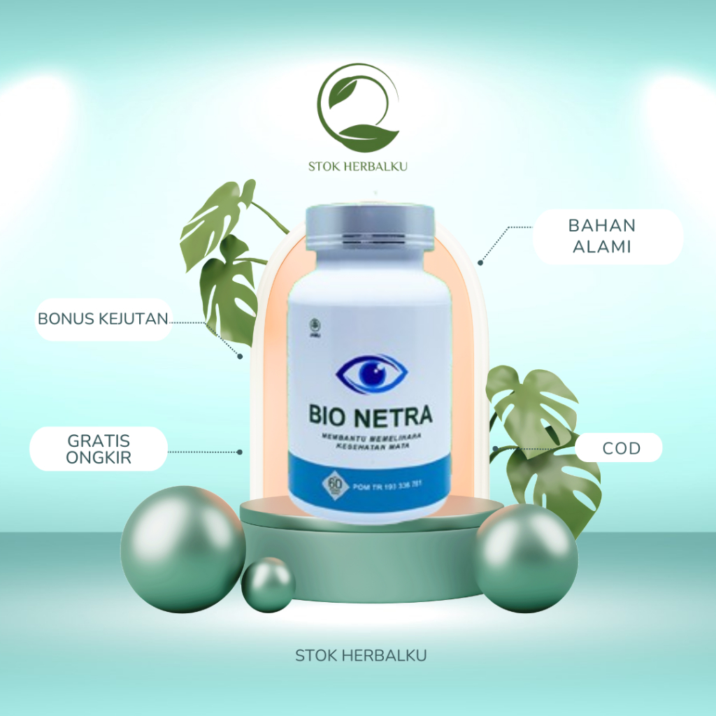 BIO NETRA - OBAT KESEHATAN MATA - MATA MINUS SILINDER KATARAK INFEKSI MATA - BIO NETRA BPOM ORIGINAL