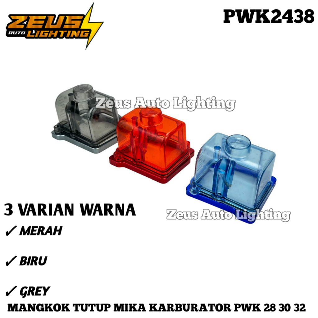Tutup Mika Karburator Transparan Mangkok Karbu PE & PWK 28 30 32 KSR Ninja 150 Keihin Sudco Cover Ca