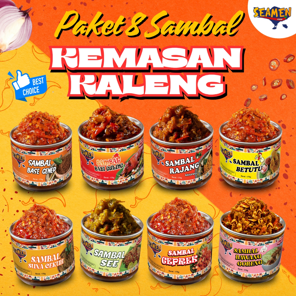 

PAKET 8 SAMBAL KEMASAN KALENG MASA SIMPAN 1 TAHUN