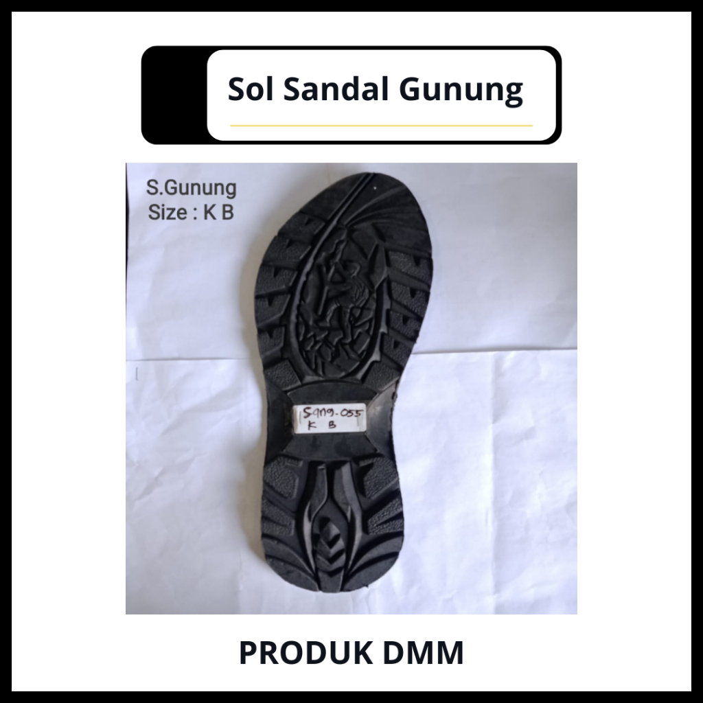 Sol Karet Sandal Gunung - Outsole Ringan dan Lentur