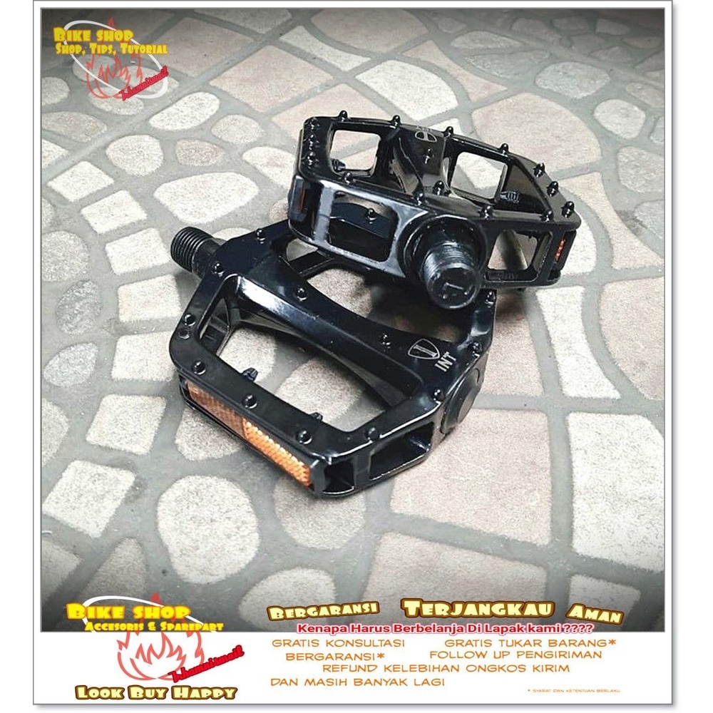 PEDAL MTB INTER ALLOY HITAM Sepeda MTB BMX SPAREPART SEPEDA TERMURAH
