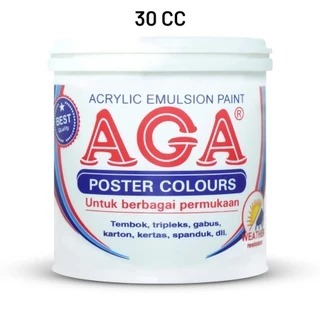 

cat acrylic / poster aga colour 30 cc - warna primer/standard