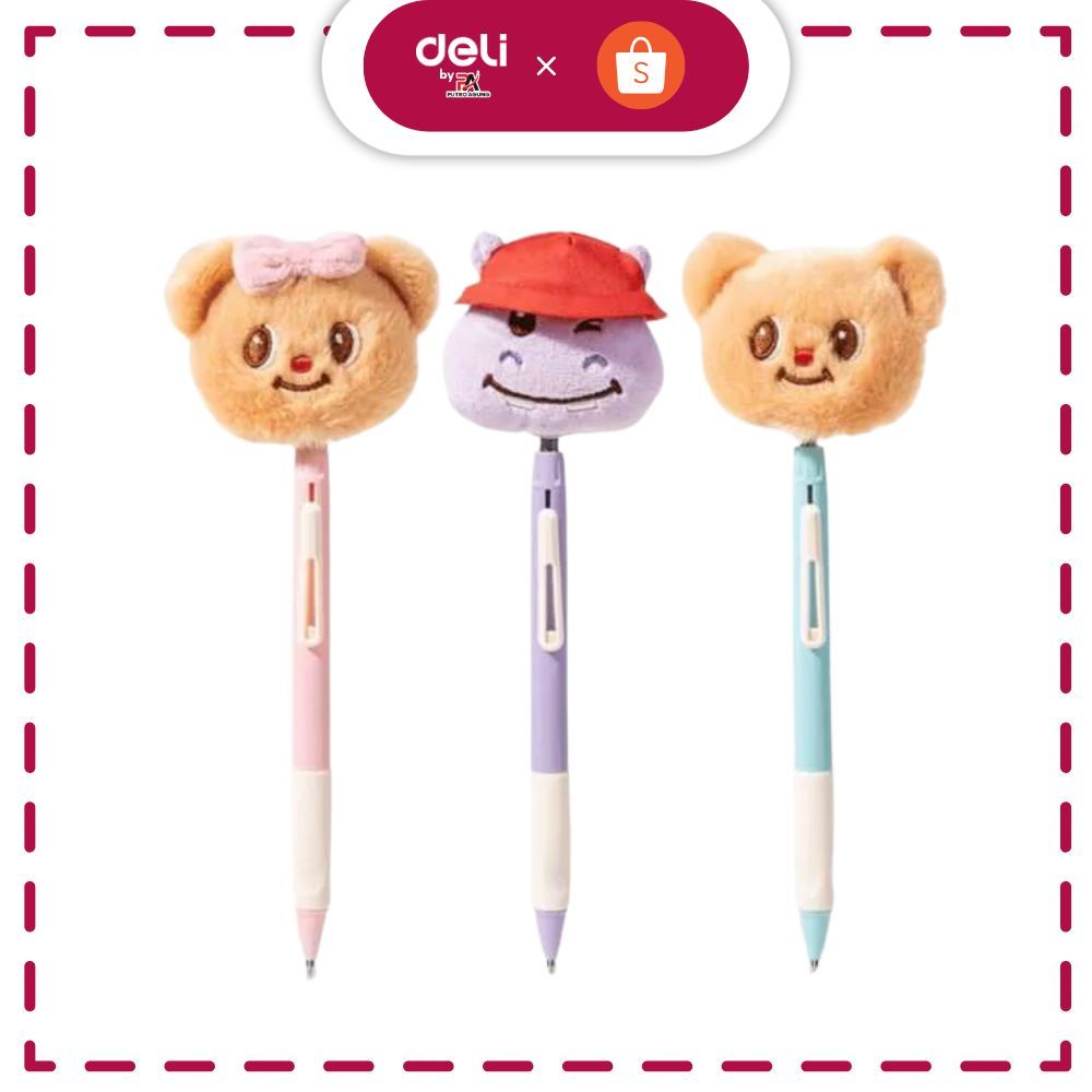 

Deli Butterbear Gel Pen Pulpen Gel Lucu HY005