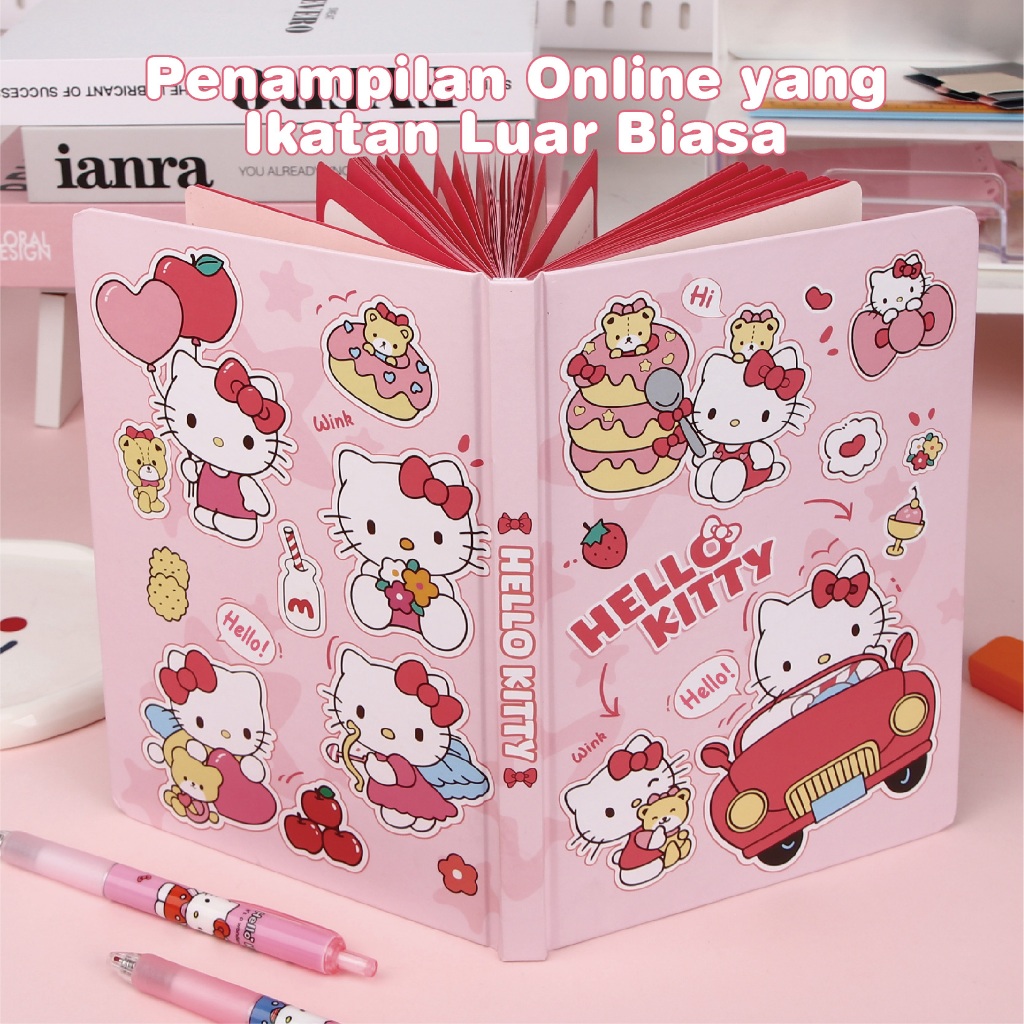 

Hello Kitty Notebook Buku Kartun Nilai Tinggi A5 Halaman Warna Mengental Notepad Kelas Mahasiswa Buku Akun Tangan Lucu Buku Akun