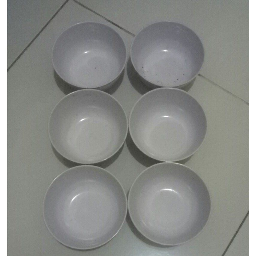 Toko Rombengan⭐Mangkok Kuah Pangsit Melamin (6pcs)