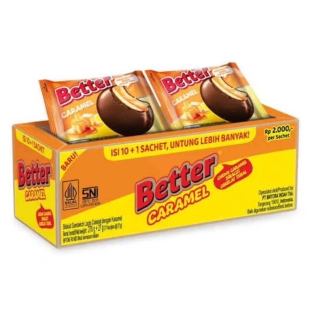 

BETTER CARAMEL SANDWICH ISI 12