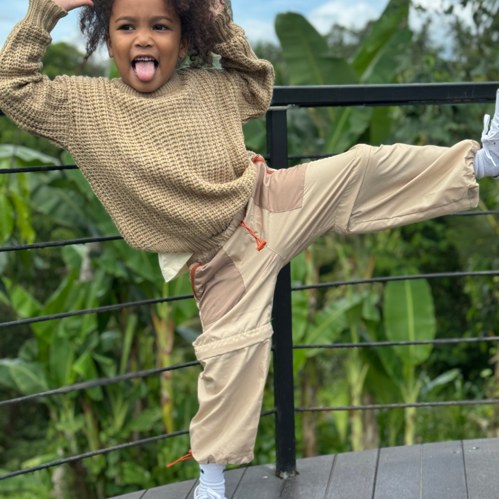 LITTLE WANDERER- Rona Cargo Pants - Celana Cargo Parasut Anak