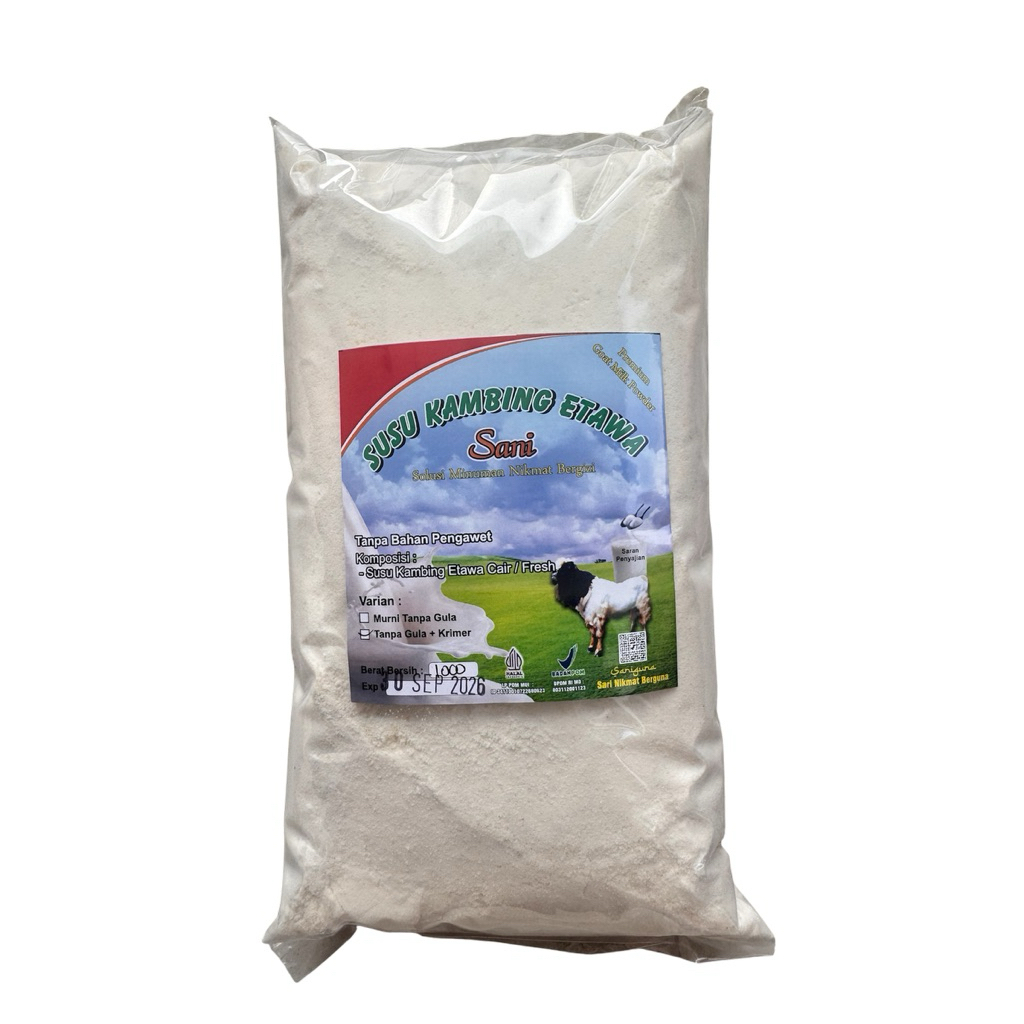 

SUPER HIGHT PREMIUM SUSU KAMBING ETAWA TANPA GULA