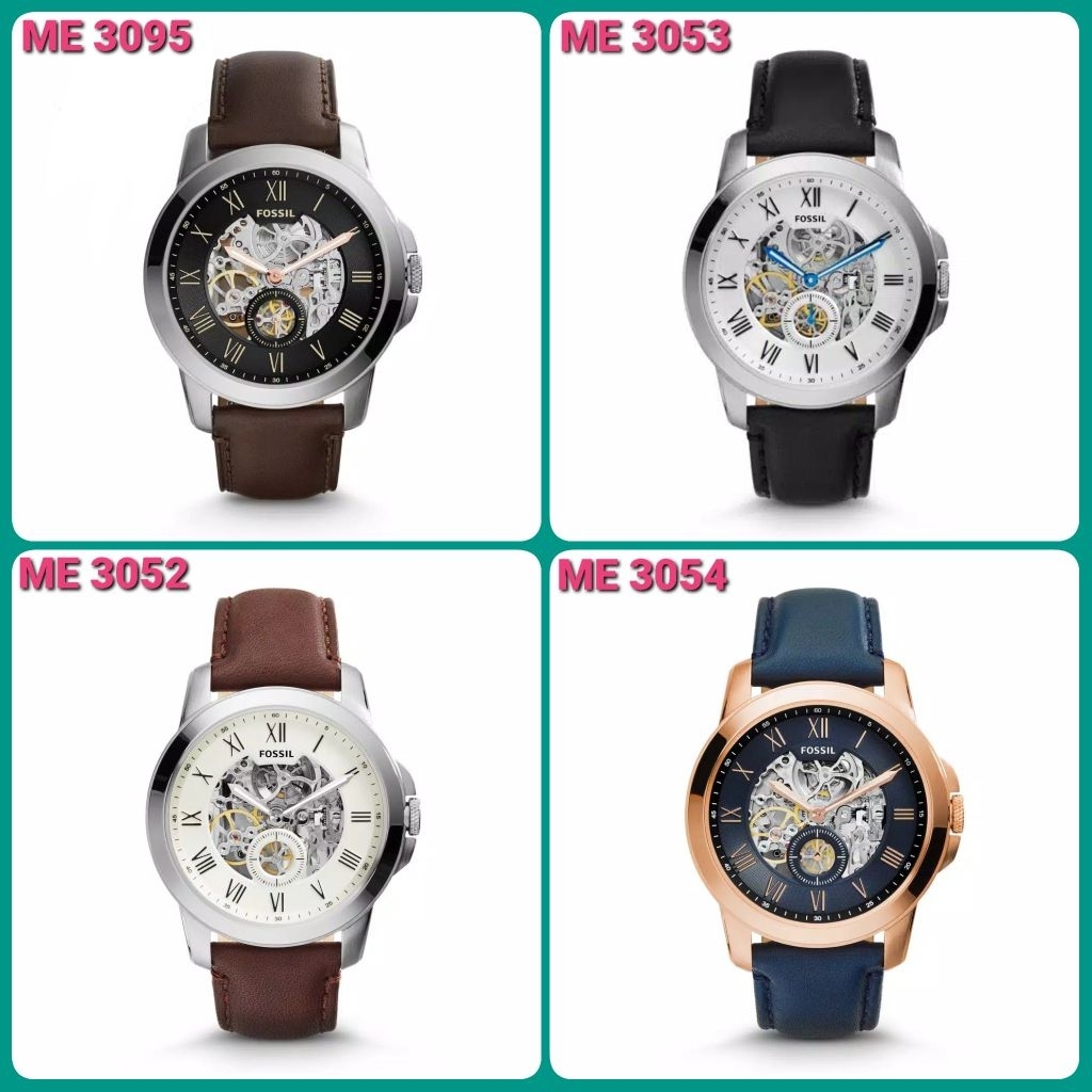 ME3052, ME3053, ME3054, ME3095 JAM TANGAN PRIA LEATHER AUTOMATIC