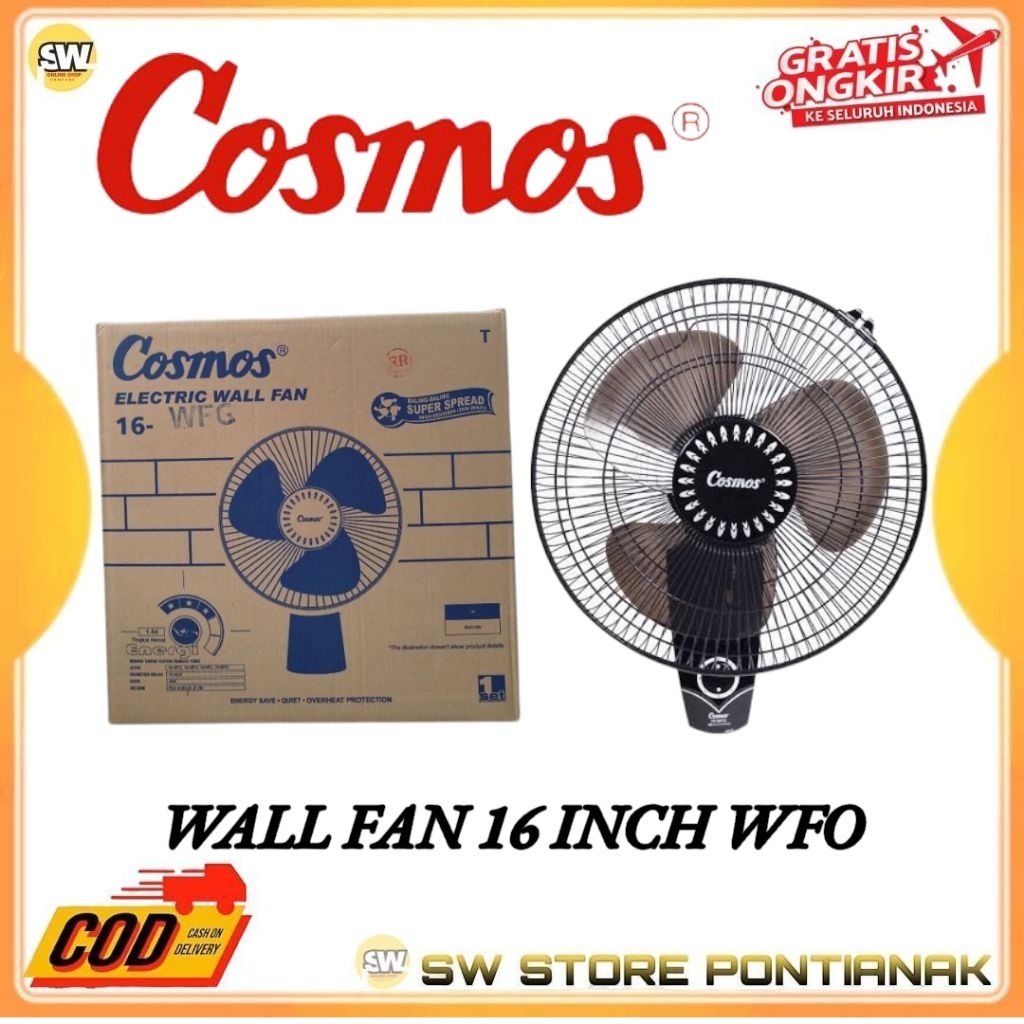 COSMOS WALL FAN 16 INCH WFO / 16" WFO RR / KIPAS ANGIN DINDING 16INCH COSMOS / COSMOS KIPAS ANGIN DI