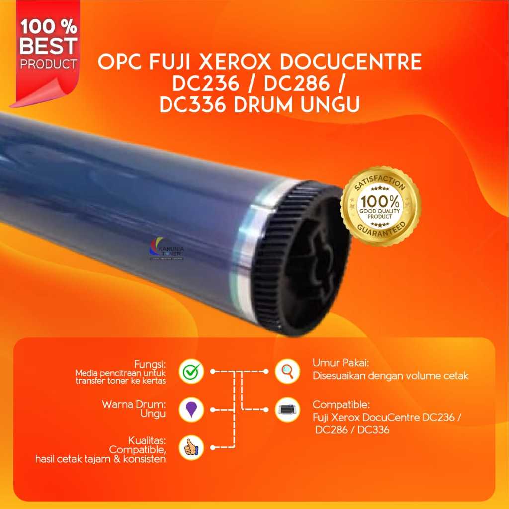 OPC Drum For Fuji Xerox Docucentre DC236 DC286 DC336 DC 236 286 Ungu