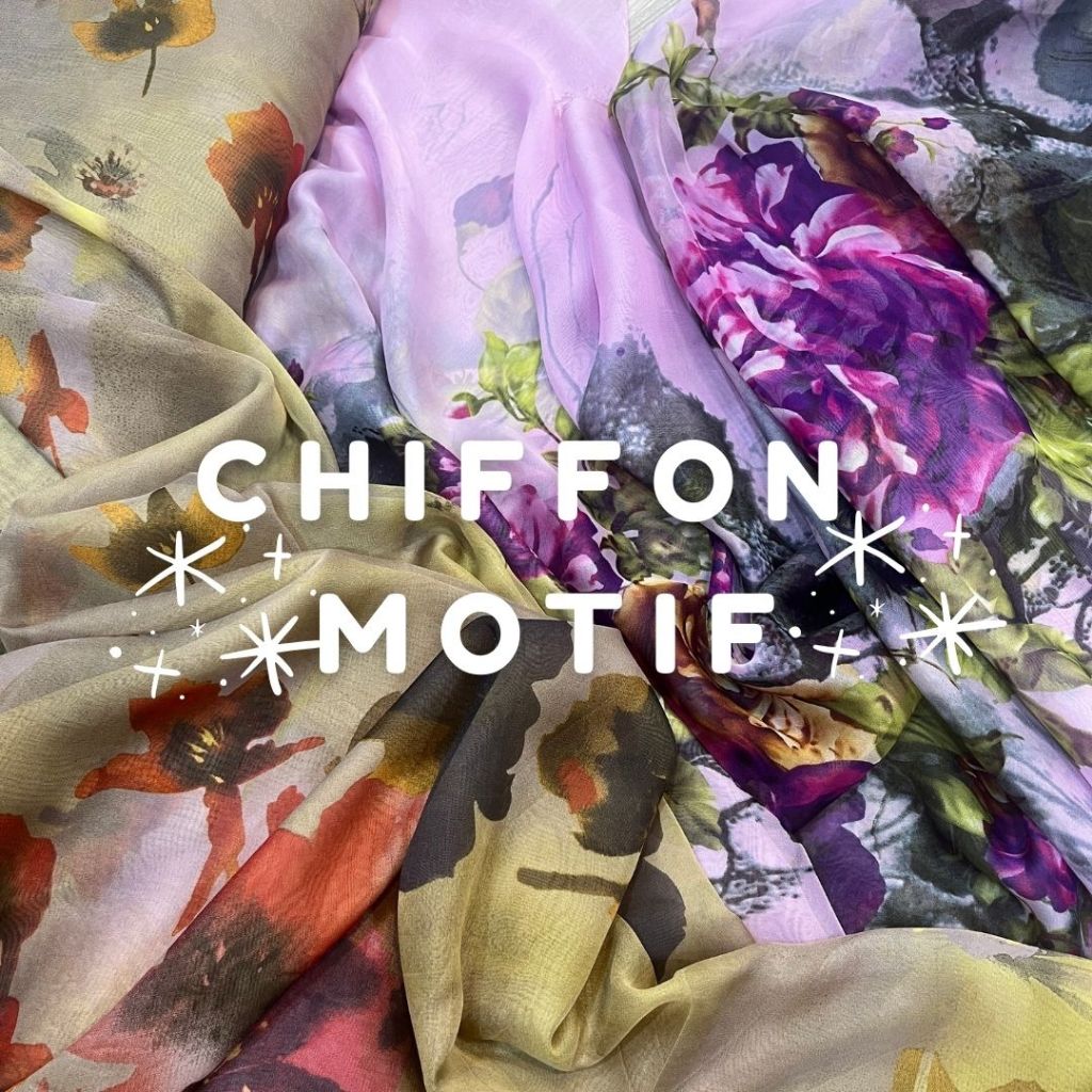 Kain Chiffon Motif / Chiffon Kain Ceruty Motif / Shifon Motif / kain Sifon Ceruty