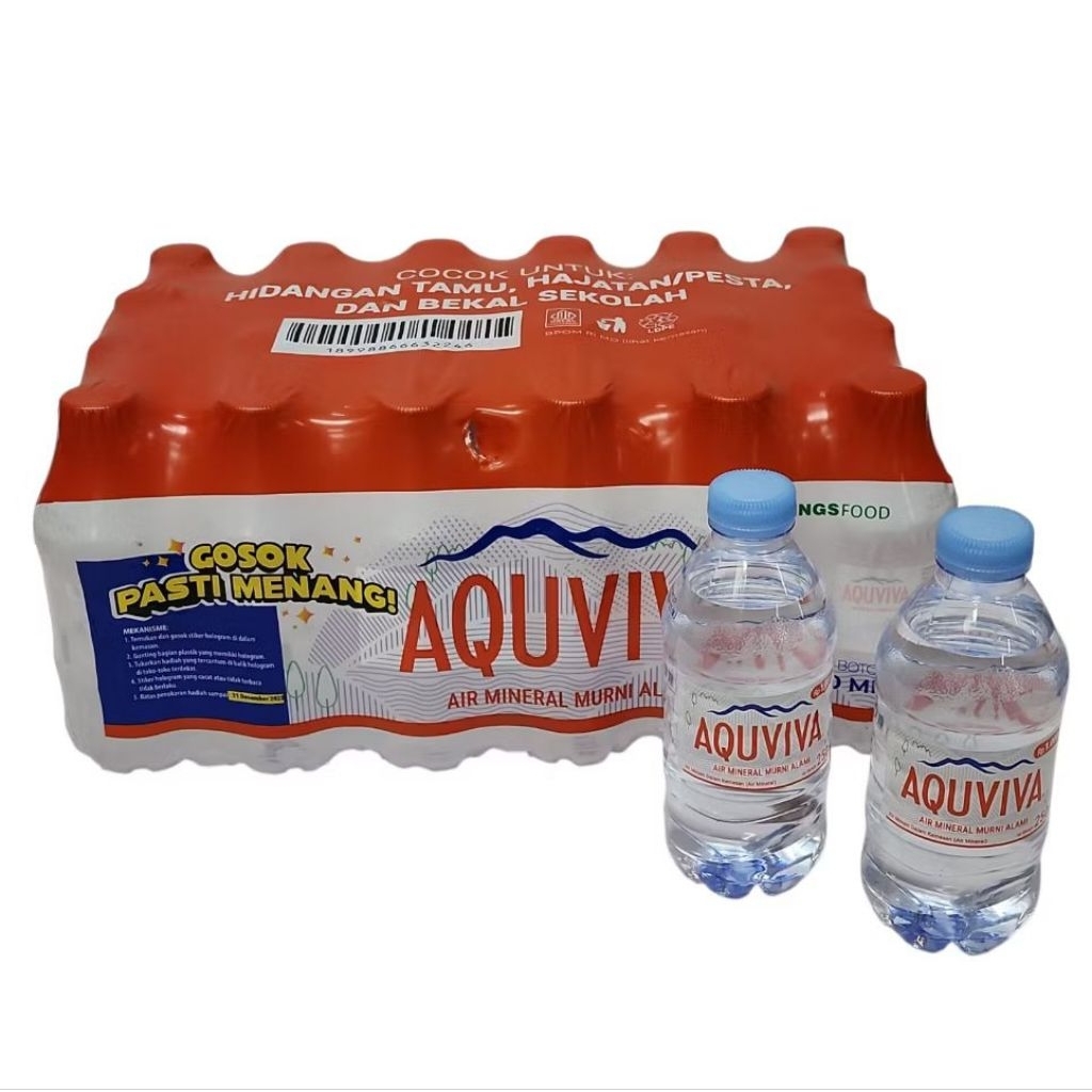 

AQUAVIVA Air Mineral Botol 1Karton (250ml x 24)