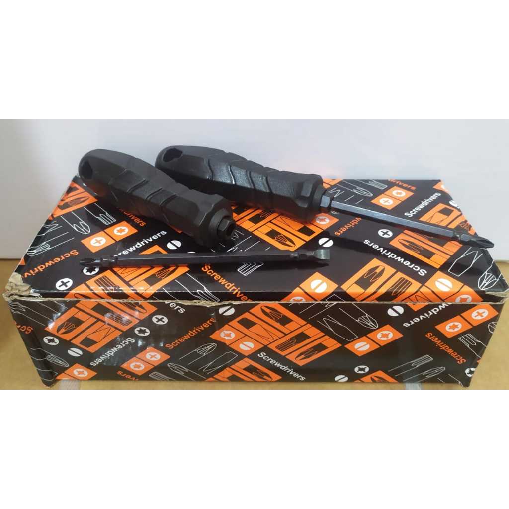 Obeng Bolak Balik Hitam Rocia/Obeng Bolak Balik Hitam Murah