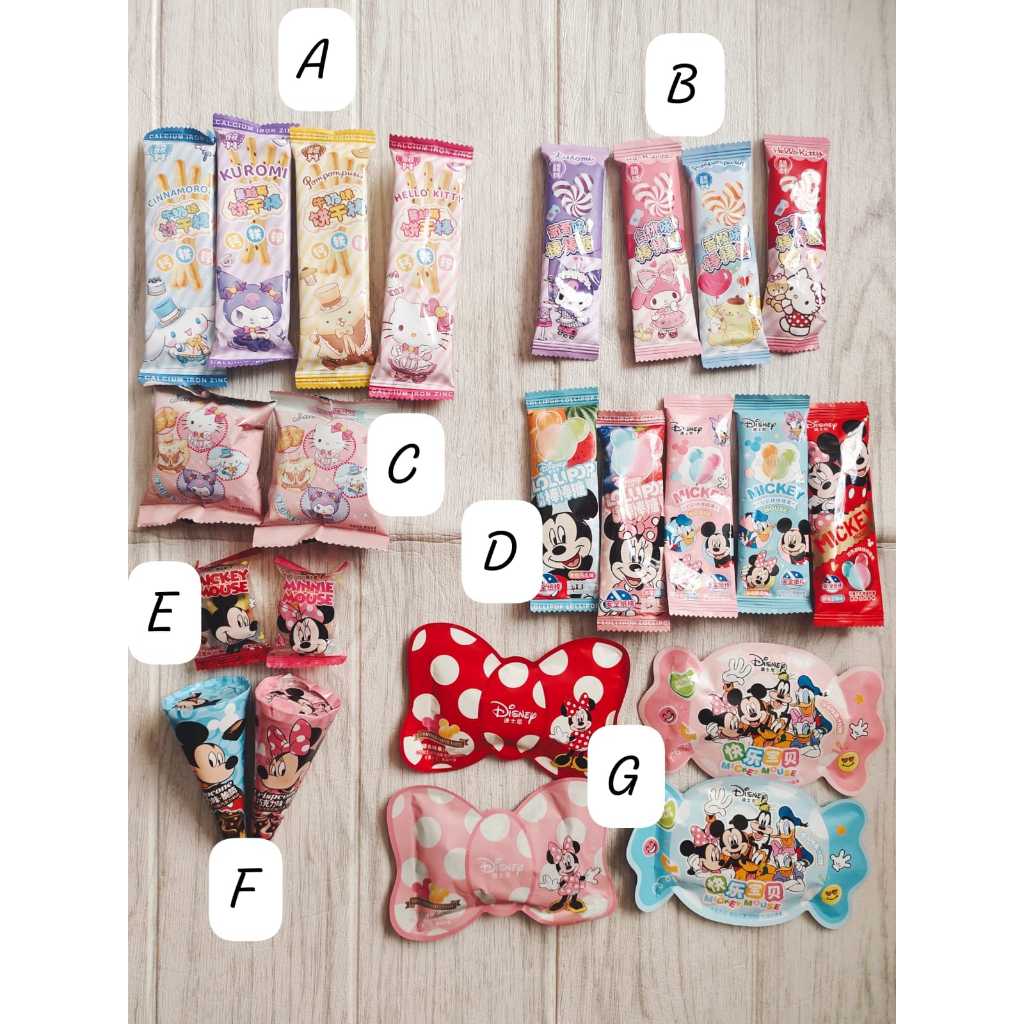 

SNACKS SANRIO/ DISNEY CHINA