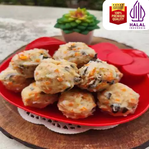 

Bakso Lohwa/rambutan homemade halal udang ayam dijamin enak dan sehat 1 pack isi 12