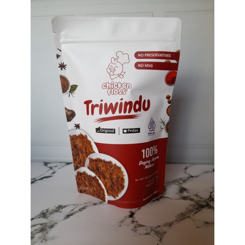 

ABON AYAM SUPER TRIWINDU 100gr pedas, cocok untuk camilan & lauk makan.