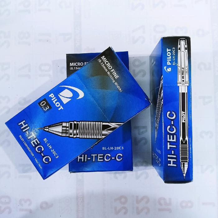 

Pulpen Hi-Tech C - Hitech Pilot Micro Fine 0,3mm - Stationery Tinta Hitam Biru (1 PCS)