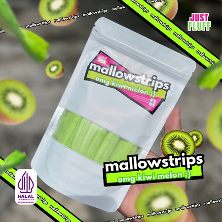 

Mallow Strips OMG Kiwi Melon JustFluff Marshmallow [HALAL] [1PACK]