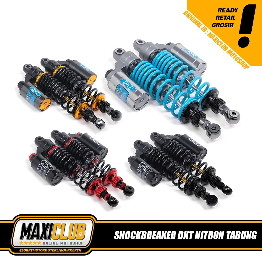 Shockbreaker Shock Tabung Belakang DKT Nitron Shockbreaker Matic Bebek 280mm 340mm  340mm Jupiter Z 