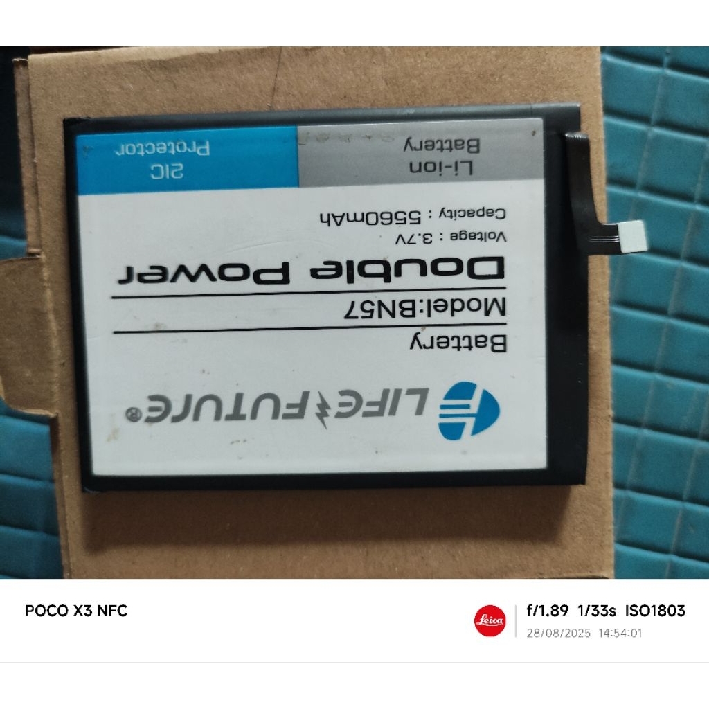 battrey normal life future second poco x3 nfc / x3 pro BN57