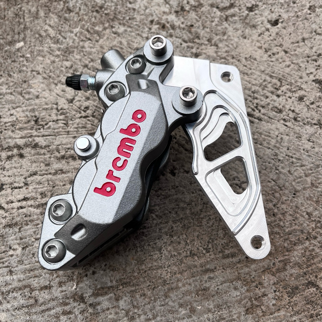Breket kaliper 4P brembo Supra X 125Fi Blade Revo absolut Revo Fi Piringan 300mm