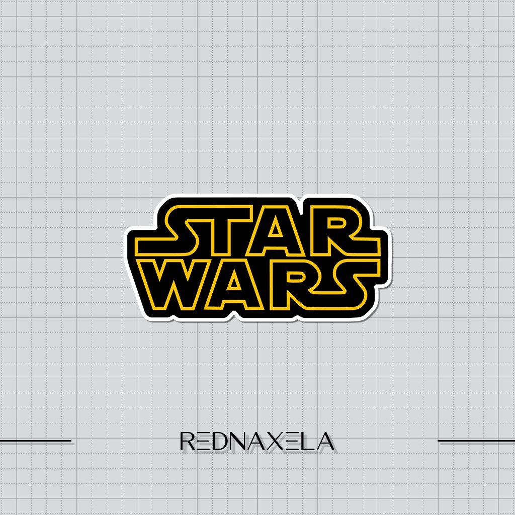 

Stiker Vinyl Star Wars Logo Stiker Koper Outdoor Waterproof Sticker