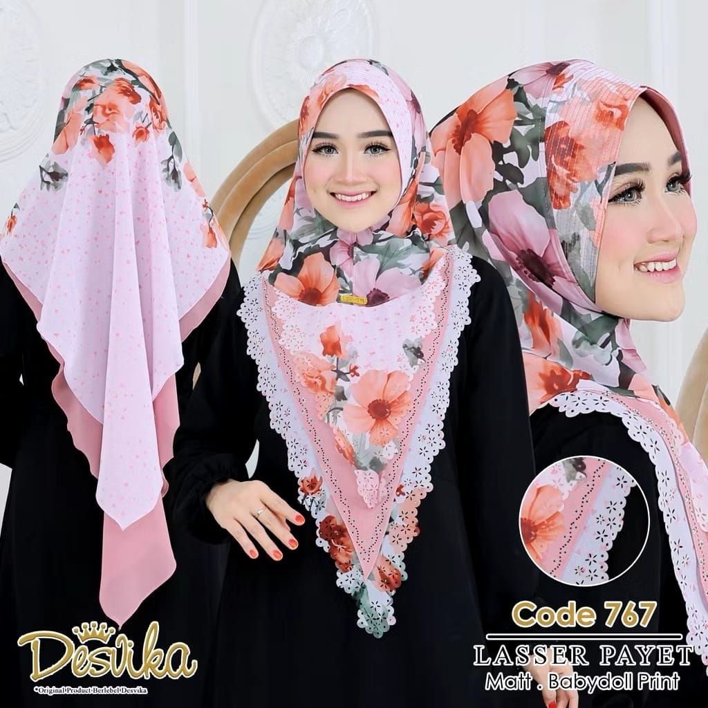 Khimar ceruty motif desvika 767 mat ceruty babydoll