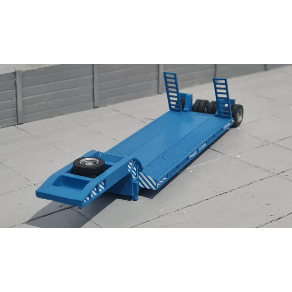 Miniatur Trailer Truck - Trailer Lowbed Dolly Skala 1:87 (HO Scale)