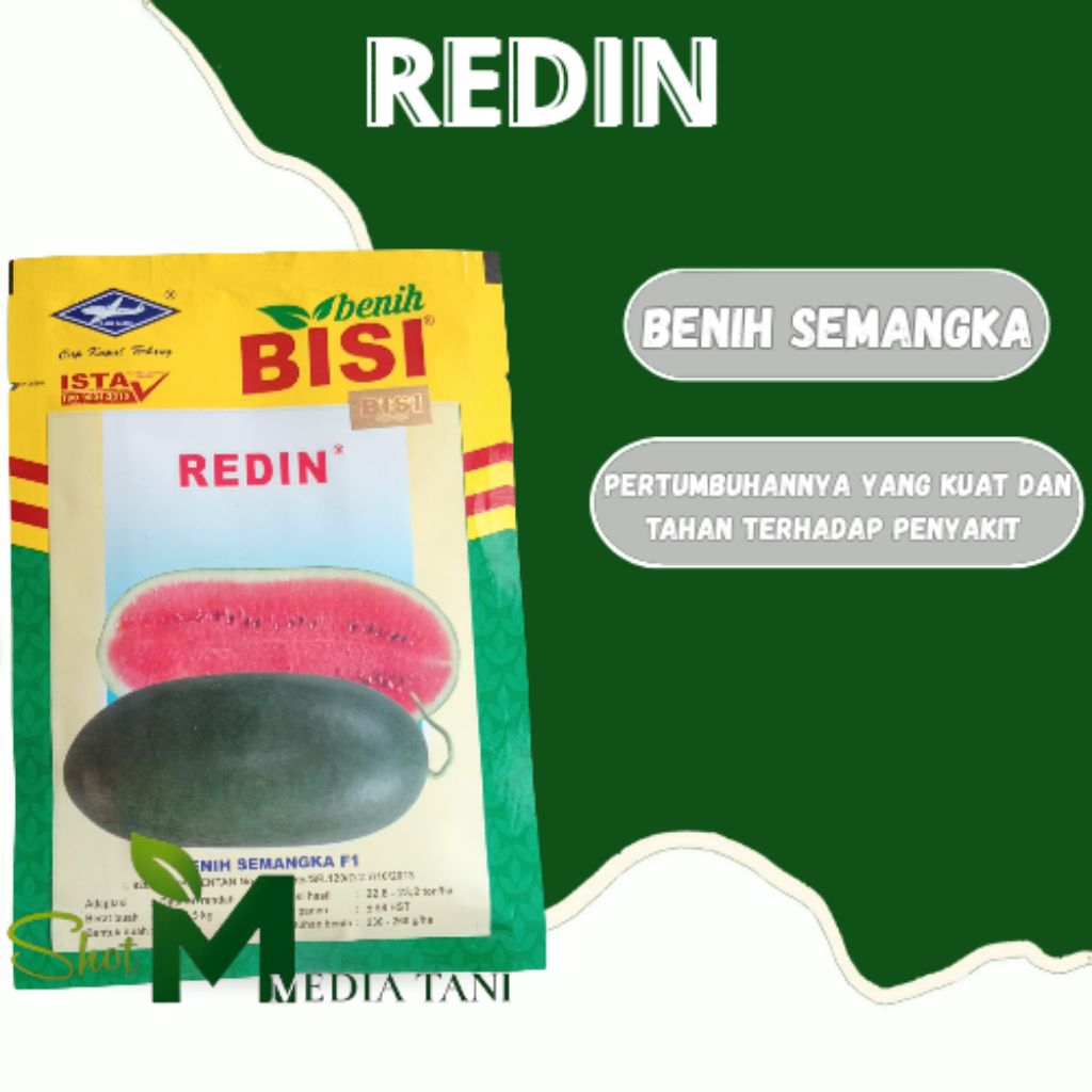 Semangka Redin F1 20gr Original Pabrik Semangka Inul Merah Redin F1