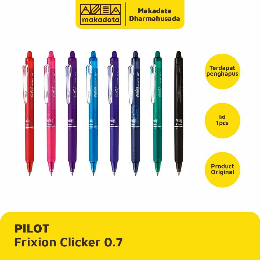 

BALLPOINT | BOLPEN | PULPEN PILOT FRIXION CLICKER 0.7 ( 1 PCS )