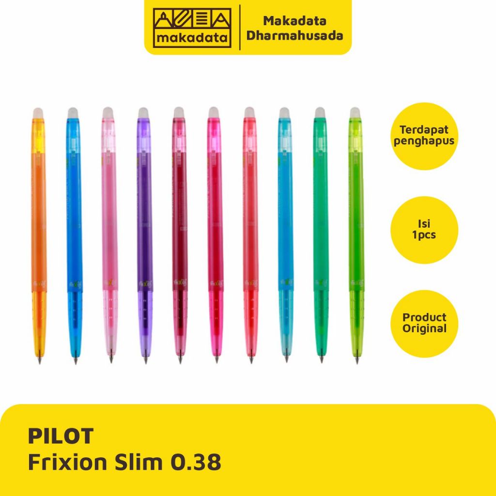 

BALLPOINT | BOLPEN | PULPEN PILOT FRIXION SLIM 0.38 ( 1 PCS )