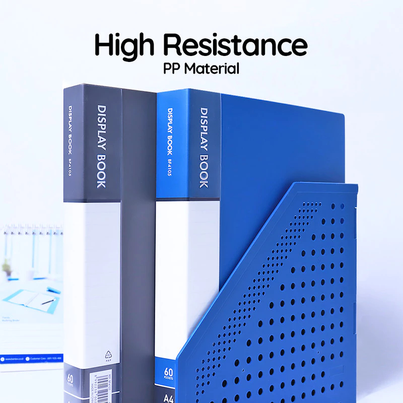 

Bantex Display Book A4 / Clear Holder 60 Pocket PP Anti-Static Warna Klasik BF4105