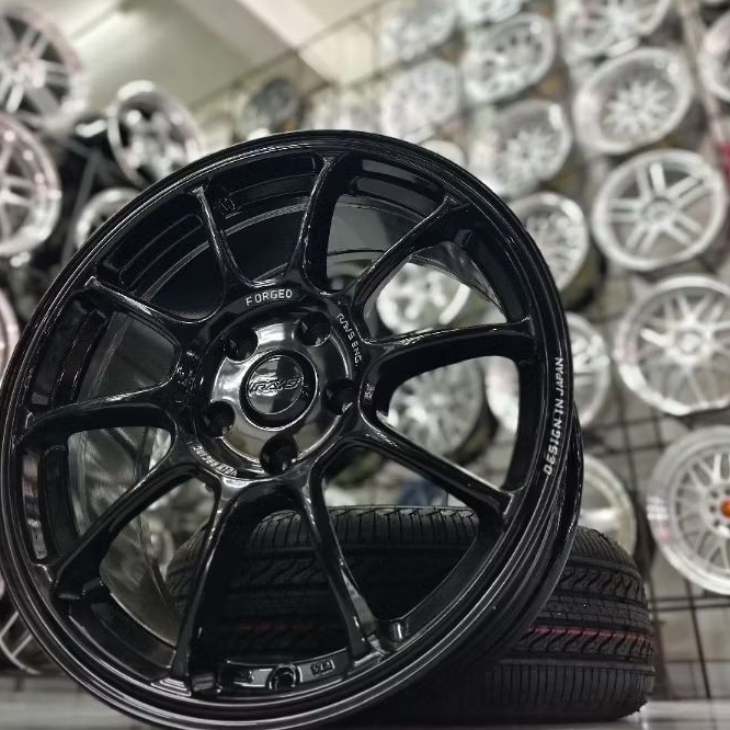 Velg Mobil Ring 17 Rays ZR Black PCD 5x112 ET38 untuk Mercy A-Class C-Class VW Golf