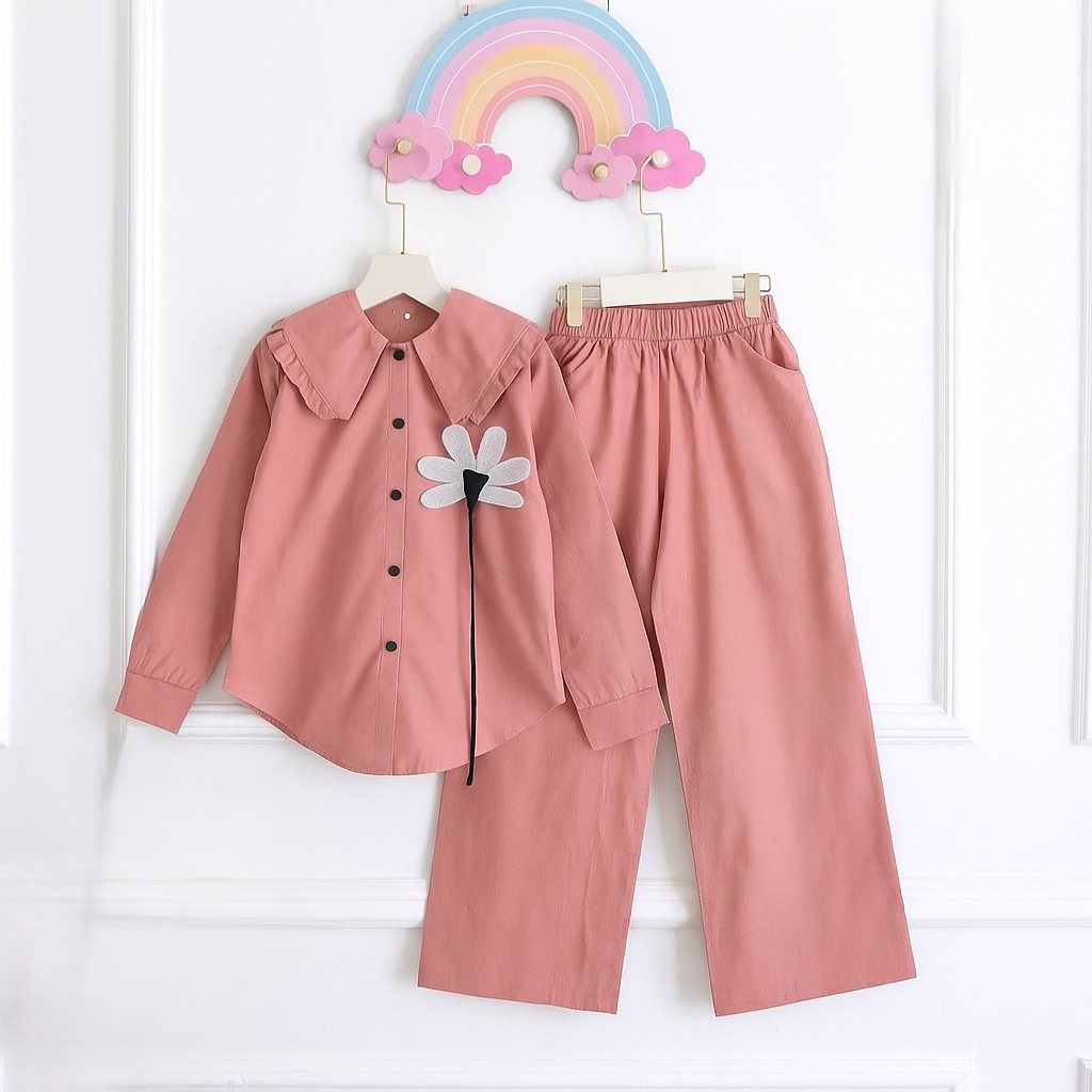 Baju Lebaran Anak Perempuan 2026 Gamis Kid Umur 4 7Tahun One Set Setcelan 1 6Th Pakaian Ngaji 2In1 B