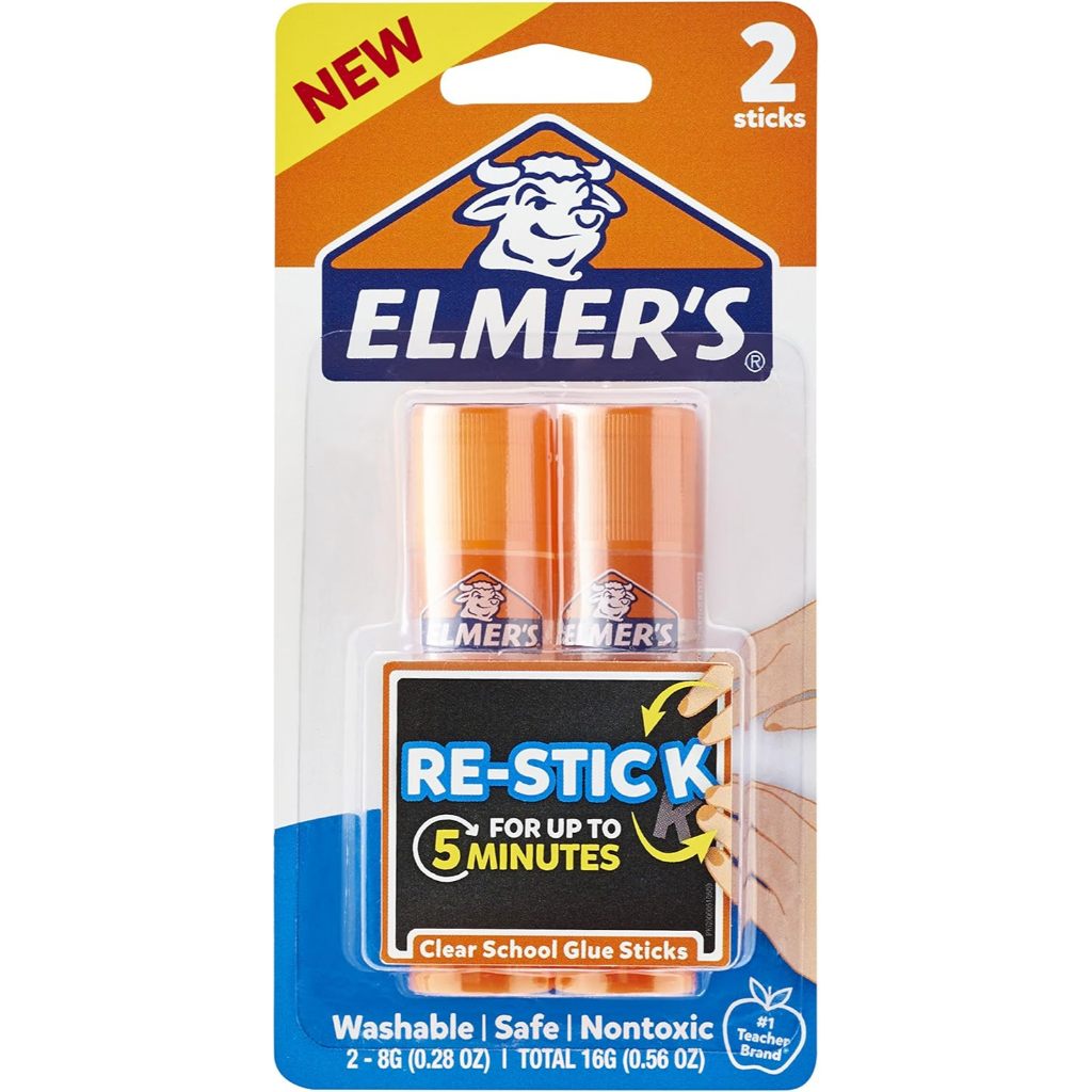 

ELMER'S RE-STICK GLUE STICK 8G (PACK ISI 2 PCS)