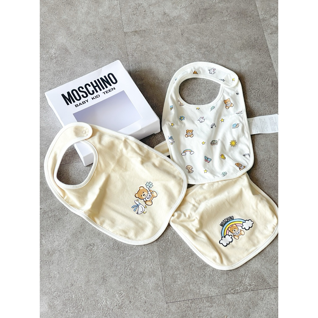MSC 3pcs Bib Set White Cream