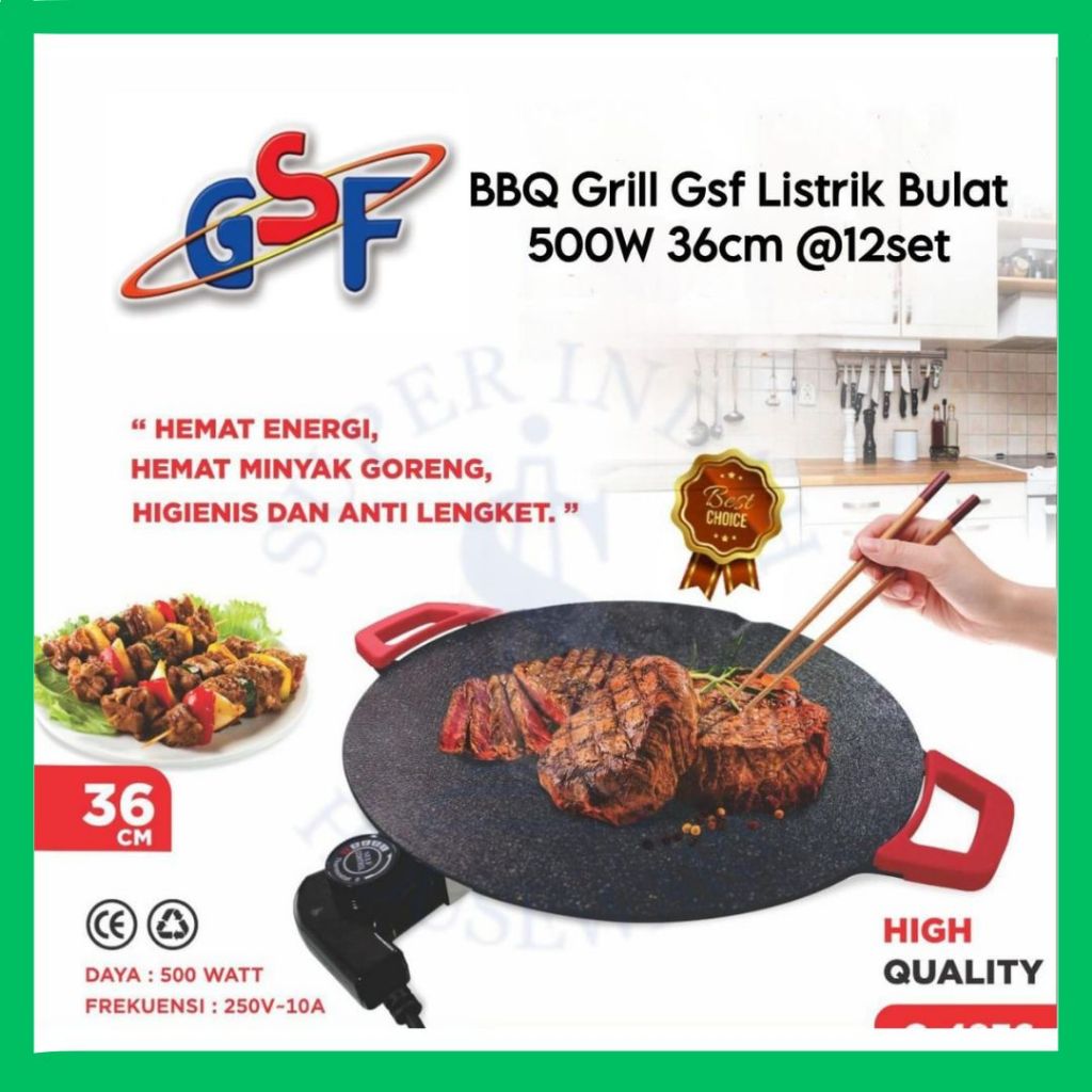 wajan konduksi listrik / elektrik marble BBQ PAN anti lengket /panggangan listrik gsf