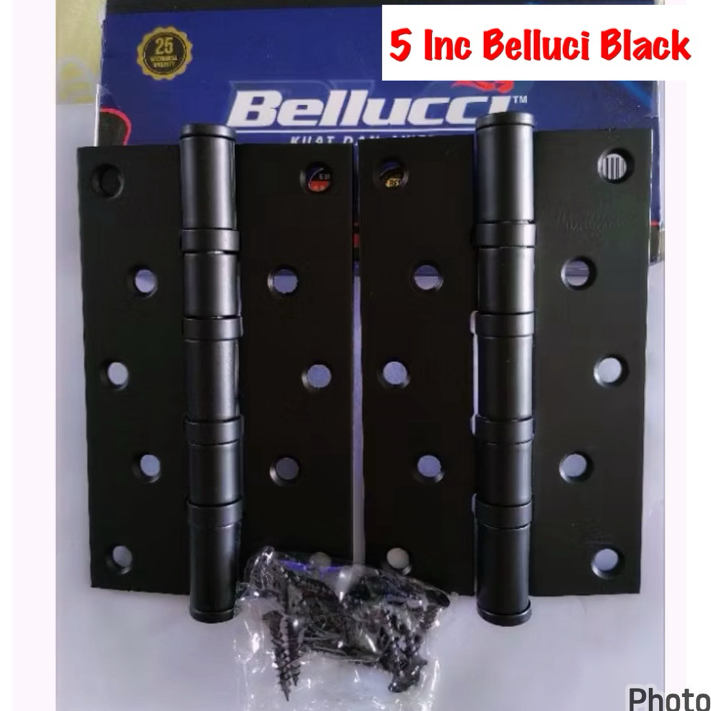 engsel 5 inc belluci hitam black tebal engsel belluci ukuran 5 inch hitam tebal engsel 5 inc belluci