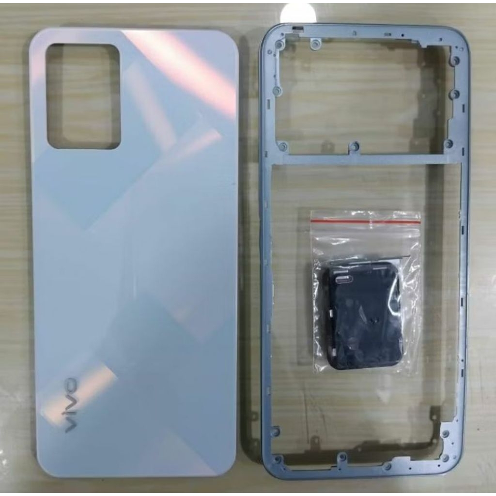 Kesing Housing Casing VIVO Y33s / Y33t BackDoor Tutup Belakang + Bezel Bazzel Y33s + Tombol