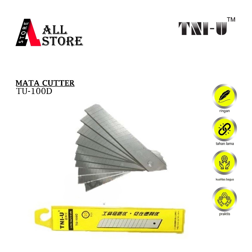 

MATA PISAU CUTTER TNI-U TU-100D ORIGINAL