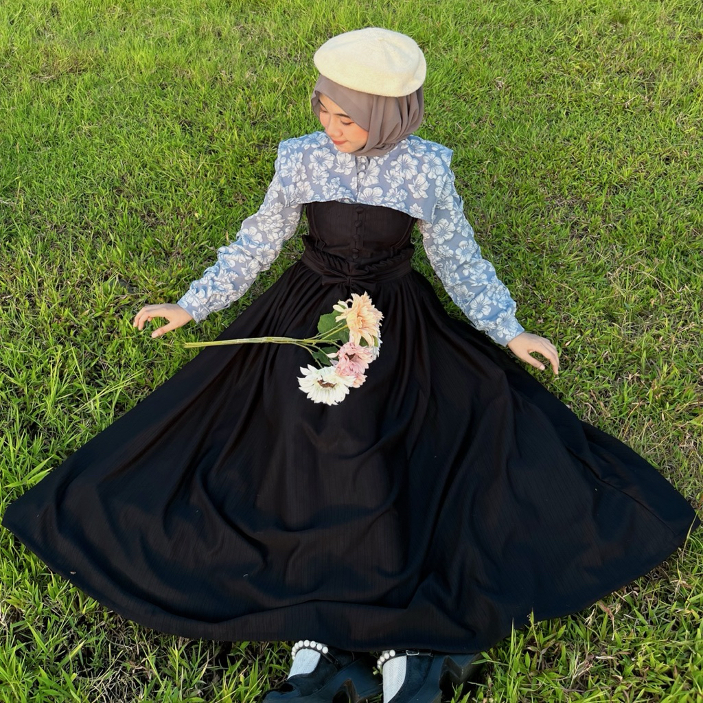 Cessi Vintage Set (Blouse & Overall)/Blouse vintage/Overall Vintage