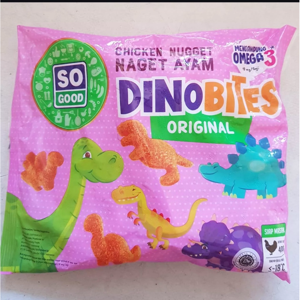 

So good dino bites berat 400 gram