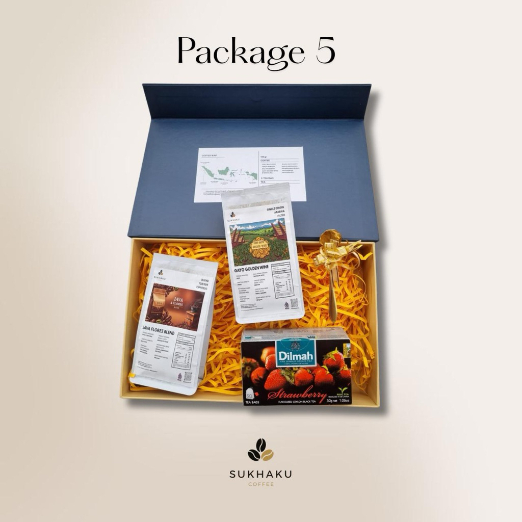 

Sukhaku Coffee - Package 5 | Hampers Kopi dengan Teh Dilmah