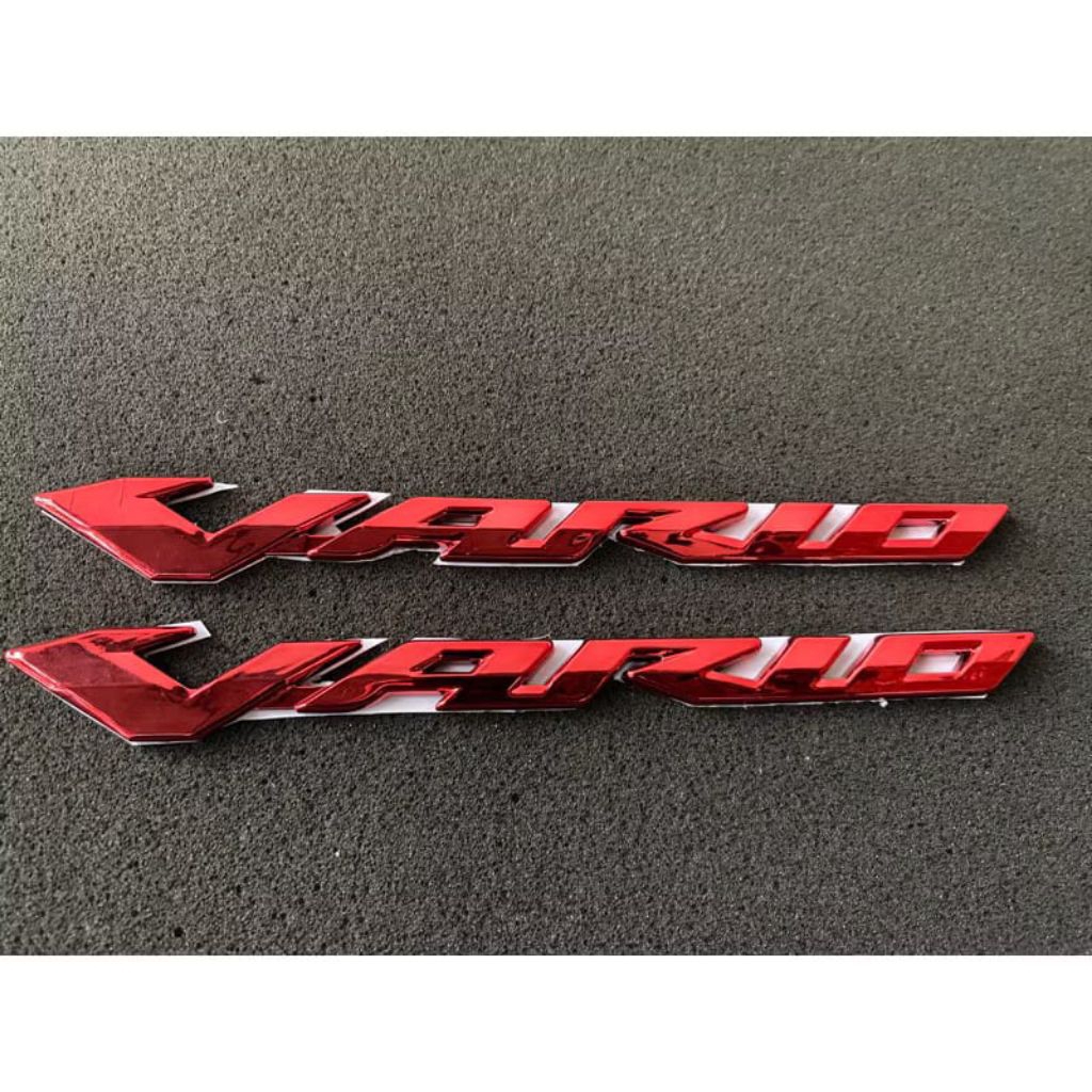 EMBLEM VARIO OLD MERAH SEPASANG