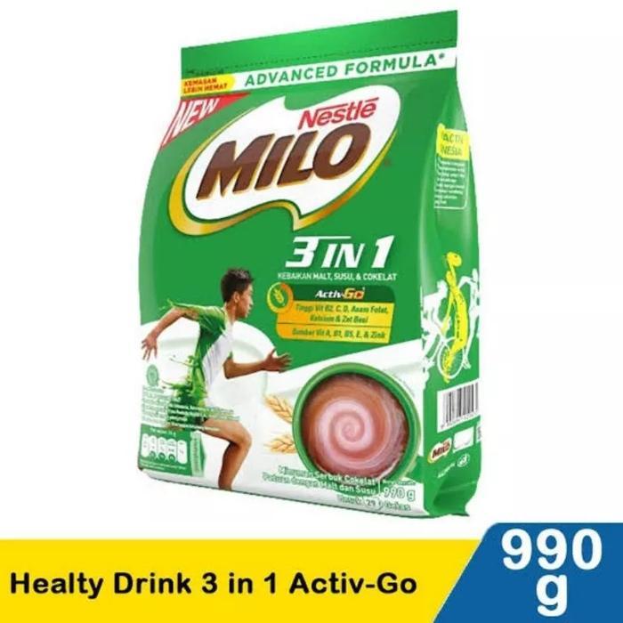 

MILO HEALTY DRINK 3 IN 1 ACTIV GO 990g [ Pcs ]